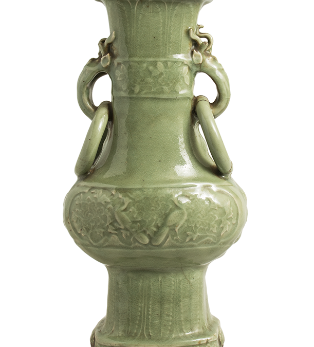 Asian Green Vase