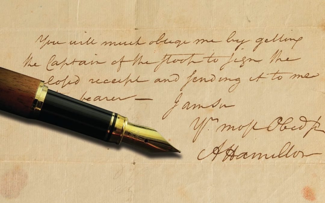 Hamilton Signed War Document